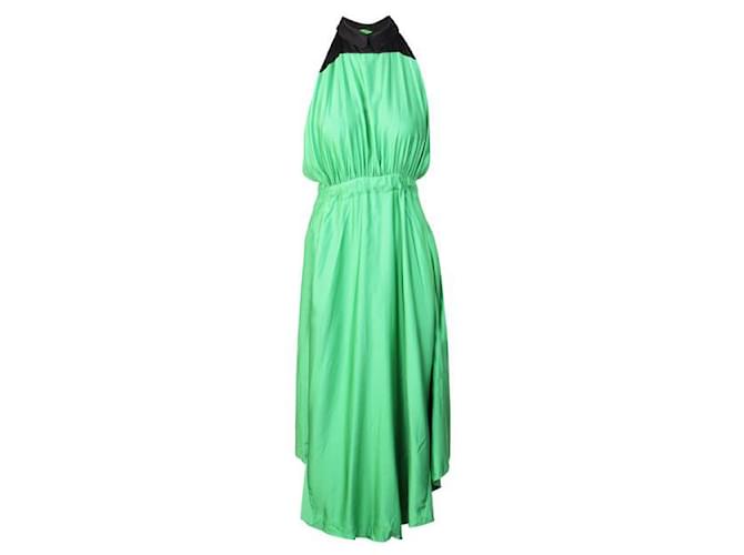 Kenzo Claudine Collar Dress Green Viscose  ref.1286343