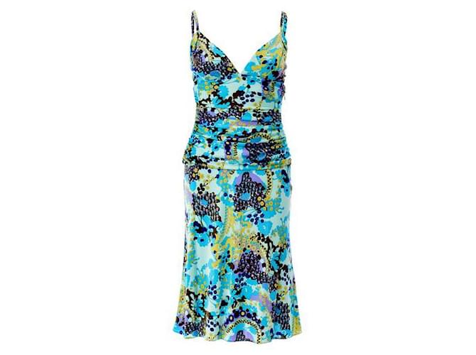 EMANUEL UNGARO Mini-robe à imprimé floral Soie Multicolore  ref.1286390