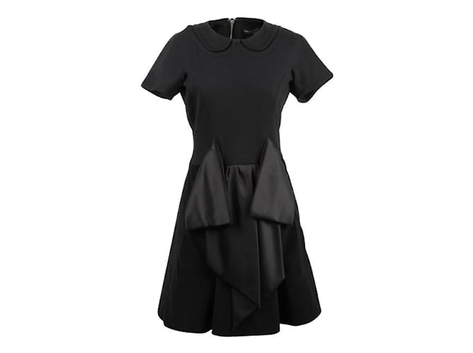 Autre Marque Contemporary Designer Black Dress Wool  ref.1286406