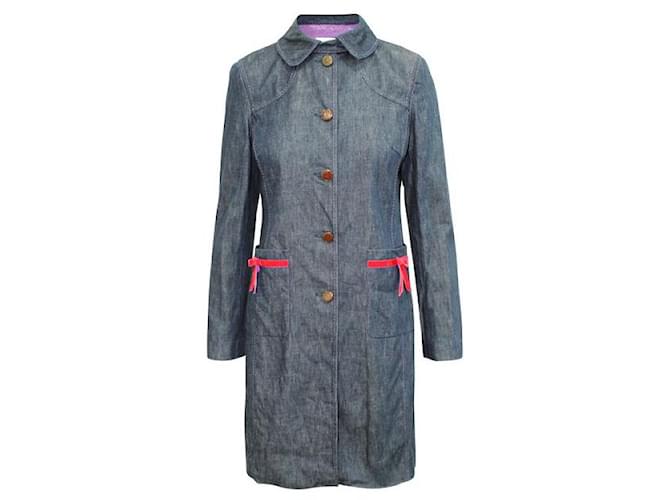 Autre Marque Contemporary Designer Denim Coat Cotton Acetate  ref.1286461