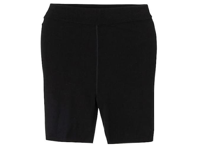 Pantalones cortos moteros de Alexander Wang Negro Poliéster Viscosa Elastano Poliamida  ref.1286463