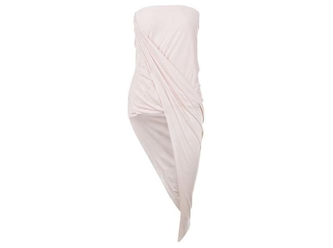 Helmut Lang Midi Length Draped Skirt Pink Rayon  ref.1286464