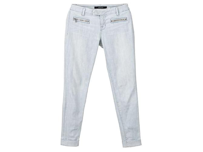 Autre Marque Jeans con zip DESIGN CONTEMPORANEO Cotone Elastan  ref.1286549