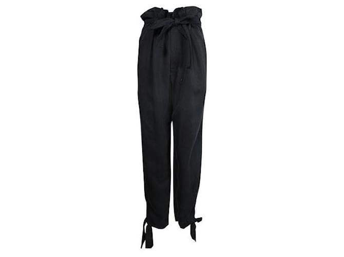 REFORMATION Pantalon ample noir  ref.1286557