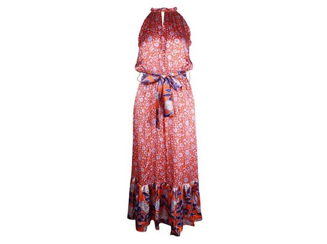 Autre Marque Robe en soie multicolore de créateur contemporain Ridley London  ref.1286610