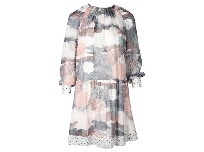 Autre Marque Mini-robe à imprimé multicolore de créateur contemporain Polyester  ref.1286641
