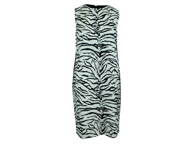 Autre Marque Vestido sem mangas com estampa de zebra de designer contemporâneo Viscose Elastano  ref.1286669