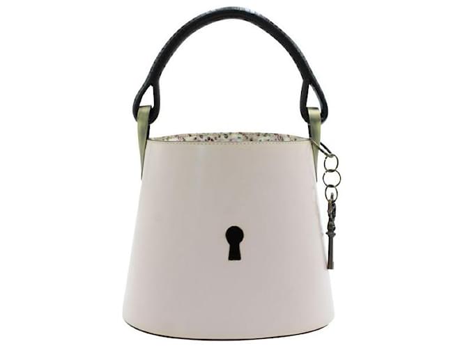 Kenzo Pastel Pink Vintage Bucket Bag with "Key Hole" Leather  ref.1286685