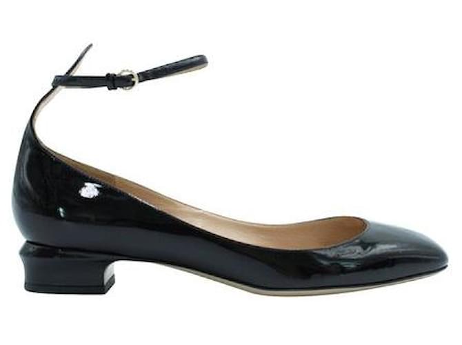 Valentino Schuhe aus schwarzem Lackleder mit runder Zehenpartie  ref.1286692