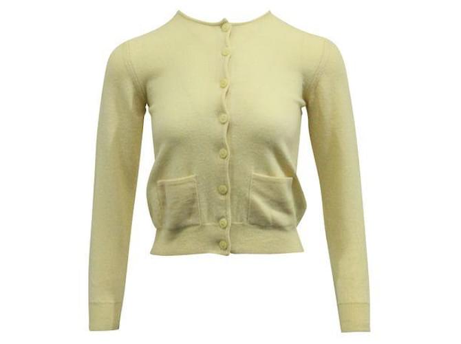 Autre Marque Cardigan in lana color crema vintage dal design contemporaneo Crudo  ref.1286758
