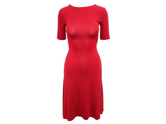 Reformation Red Elegant Flare Dress  ref.1286792