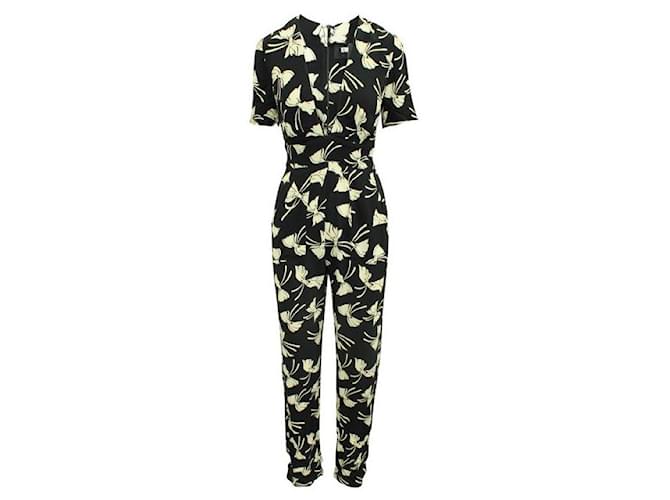 Reformation Black And White Printed Jumpsuit Rayon  ref.1286794
