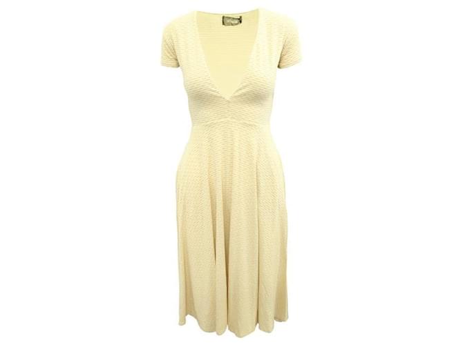 Reformation Pastel Yellow Printed Maxi Dress  ref.1286809