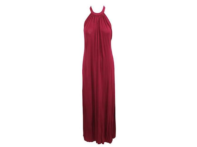 Reformation Bare Back Maxi Red Dress  ref.1286847