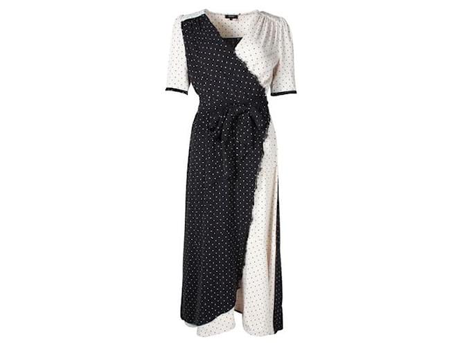 Autre Marque Contemporary Designer ME+EM Black & Cream Lace Trim Maxi Dress Polyester  ref.1286867