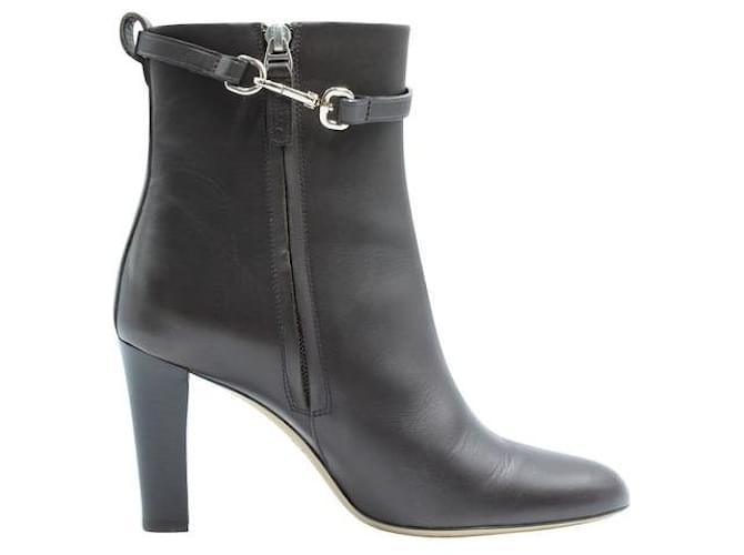 Bally Black Leather Ankle Boots  ref.1286900