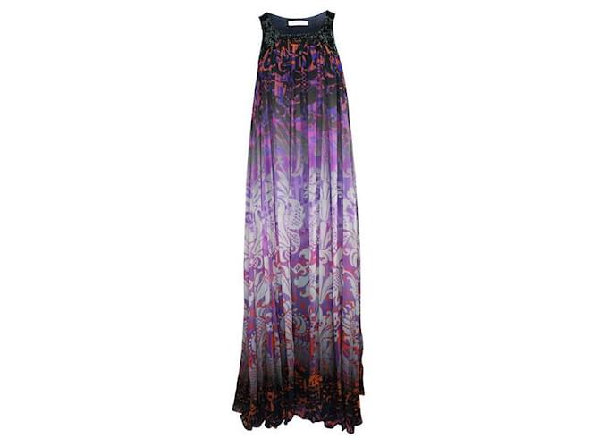 Vestido largo de seda con estampado multicolor de Matthew Williamson  ref.1286906