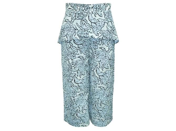 Pantalon imprimé Balenciaga Soie Polyester Rayon  ref.1286910