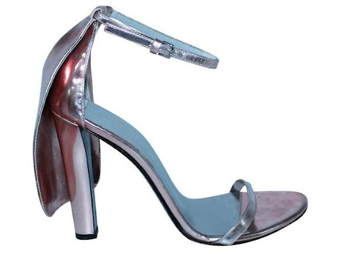 Alexander Wang Pink Metallic Heels Leather  ref.1286915