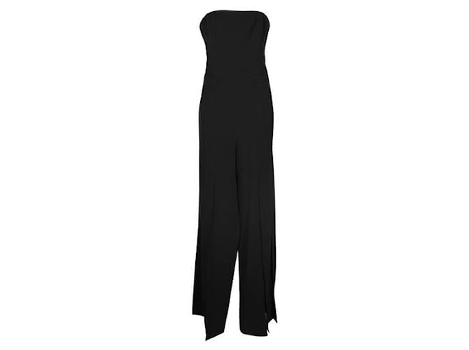 Autre Marque HALSTON HERITAGE Black Bustier Evening Dress Polyester  ref.1286959