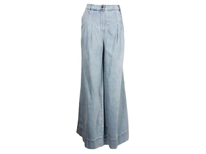 Autre Marque ULLA JOHNSON Emmit Jeans mit weitem Bein Baumwolle  ref.1286968