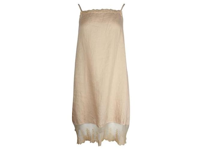 Autre Marque Contemporary Designer Linen Dress Beige  ref.1286987