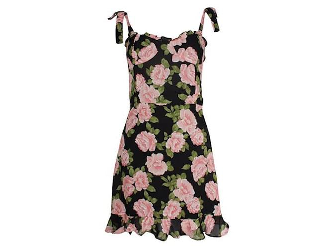 Reformation Floral Print Mini Summer Dress Viscose  ref.1287010