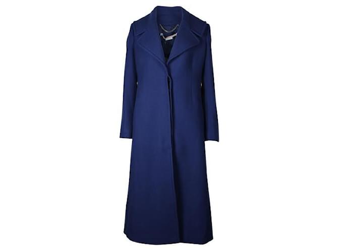 Stella Mc Cartney Cappotto lungo di Stella Mccartney in lana blu elettrico  ref.1287038
