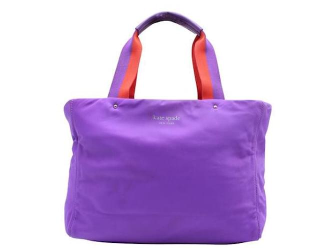 Autre Marque Zeitgenössische Designer-Handtasche aus lila Nylon Polyester  ref.1287040