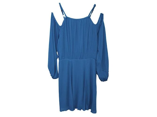 REFORMATION Indigo Blue Mini Dress Viscose  ref.1287300