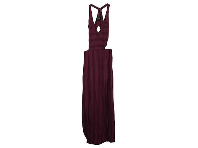 REFORMATION Dark Purple Maxi Dress with Open Back  ref.1287306
