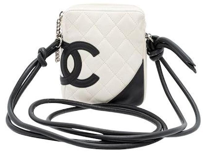 Chanel Quilted Cambon Cross Body Bag Black Leather  ref.1287345