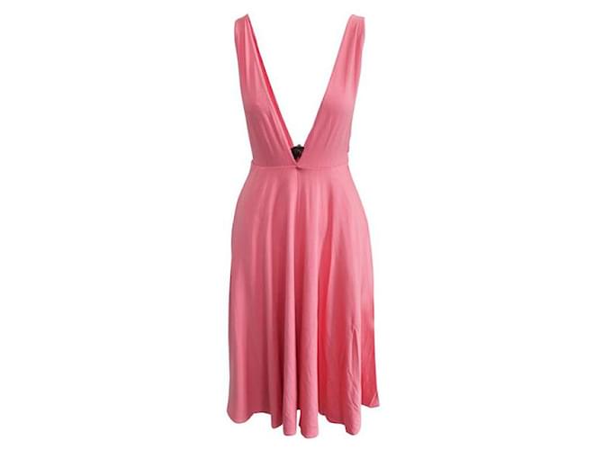 REFORMATION Maxi Pink Dress with Pockets  ref.1287359