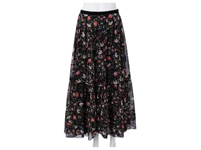 Erdem Floral Print Maxi Flared Skirt Cotton  ref.1287384