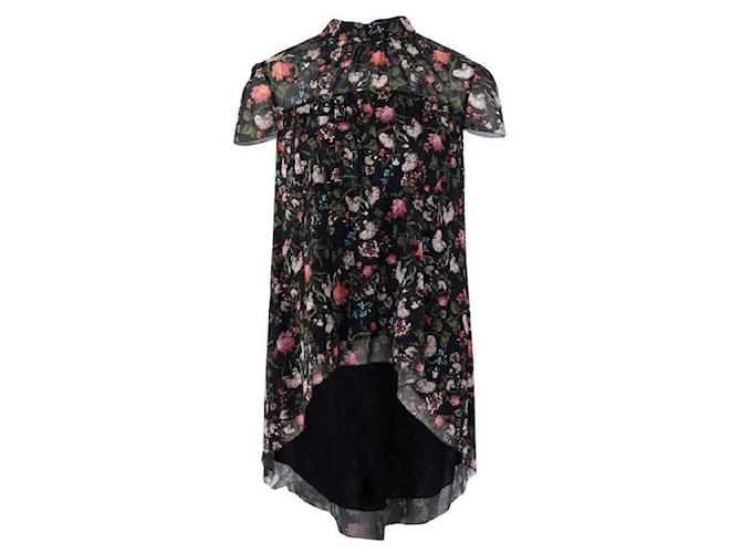 Erdem Rose Embroidered Smocked Tunic Cotton  ref.1287387