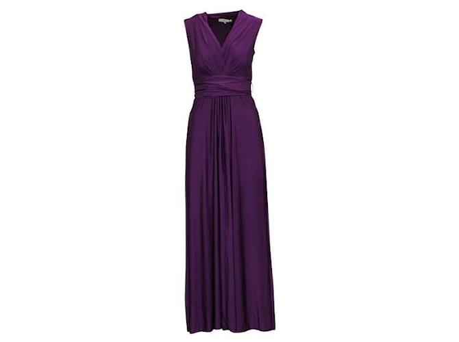 Autre Marque Contemporary Designer Elegant Maxi Purple Evening Dress Polyester Elastane  ref.1287392
