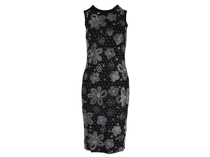 Michael Kors Floral Sparkle Dress Black Viscose  ref.1287412