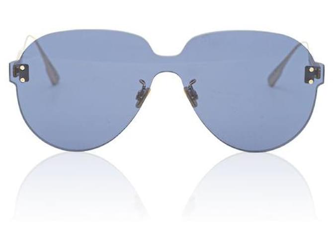 Dior Color Quake 1 occhiali da sole Blu Oro bianco  ref.1287429