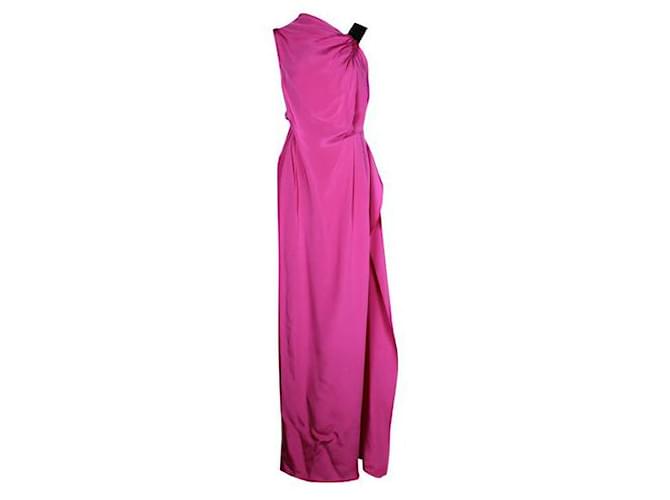 Roland Mouret Purple Maxi Dress Silk  ref.1287446