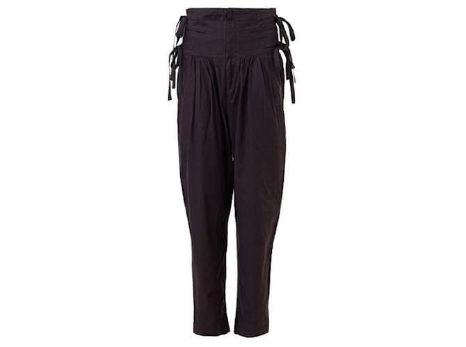 Isabel Marant Etoile high waistededed Cargo Pants Purple Cotton  ref.1287459