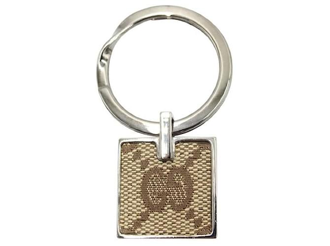 Gucci Monogram Keychain Brown  ref.1287474