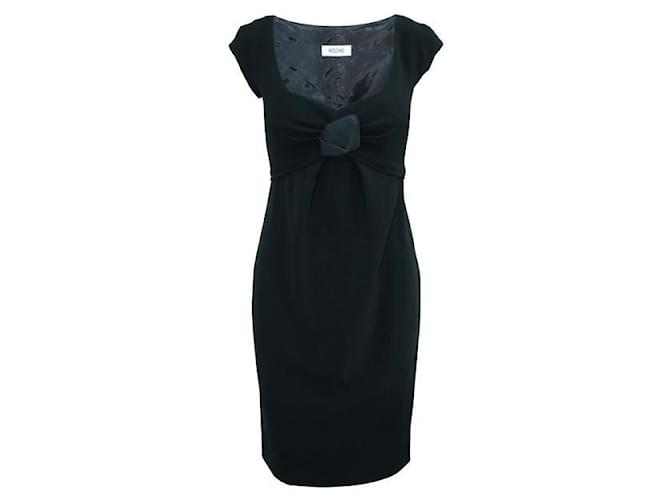 MOSCHINO Little Black Dress with Knot Polyester Triacetate  ref.1287546