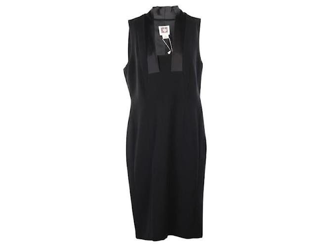 Autre Marque CONTEMPORARY DESIGNER Sleeveless Dress Black Polyester  ref.1287569