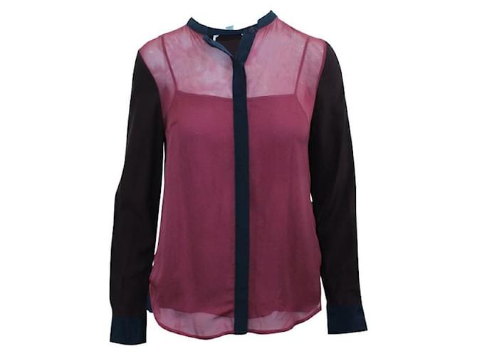 DIANE VON FURSTENBERG Purple Silk Shirt  ref.1287577