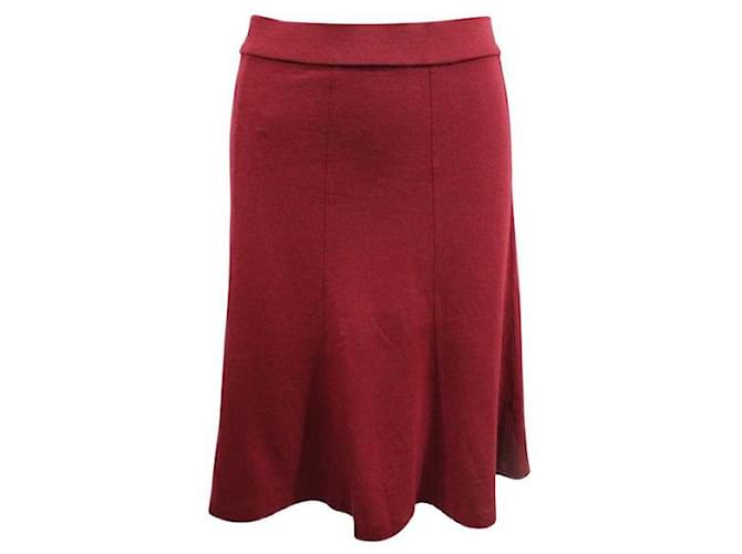 Autre Marque Vivienne Tam Dark Red Woolen Skirt  ref.1287591