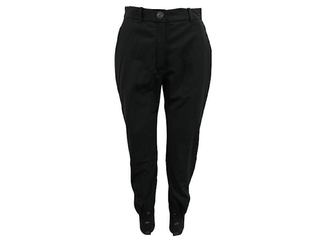 Autre Marque J.W.ANDERSON Black Pants with Buttons at the Bottom Wool Viscose  ref.1287603