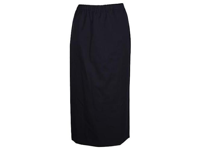 Comme Des Garcons Navy blue cotton skirt  ref.1287625