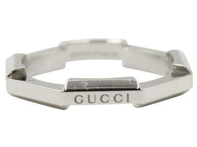 Gucci white gold ring Silvery  ref.1287628