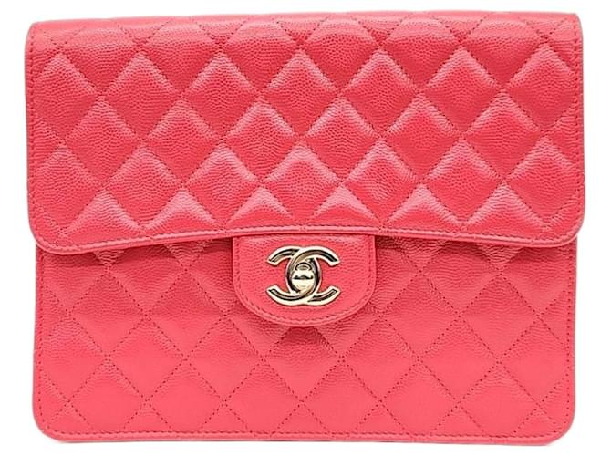 Chanel  Caviar Flap Clutch Pink  ref.1287651
