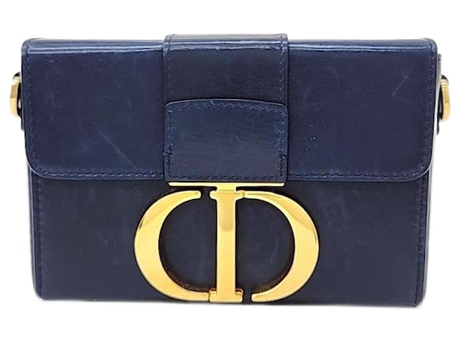 Christian Dior Sac boîte Dior Montaigne Bleu Marine  ref.1287674